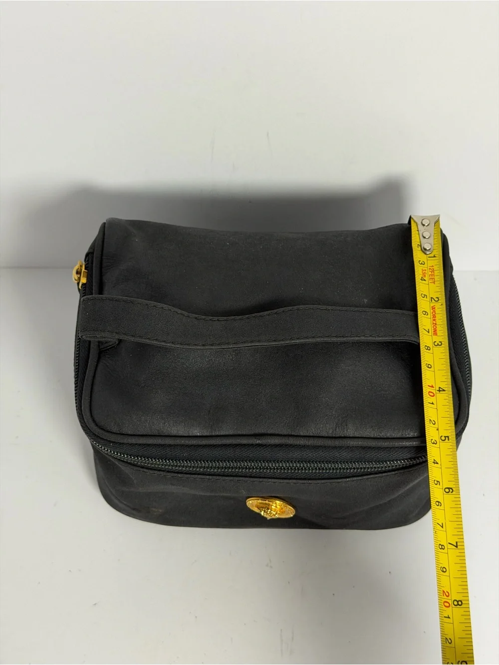 Gianni Versace Vintage Cosmetic Leather Bag